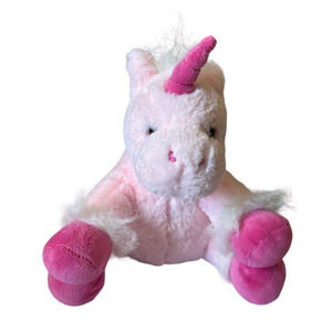Teddy Mountain 12" Pink/White Soft Unicorn Plush Stuffed Animal Soft!